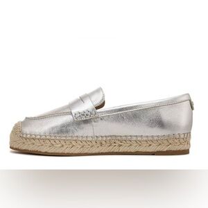Sam Edelman Metallic Silver Loafers
